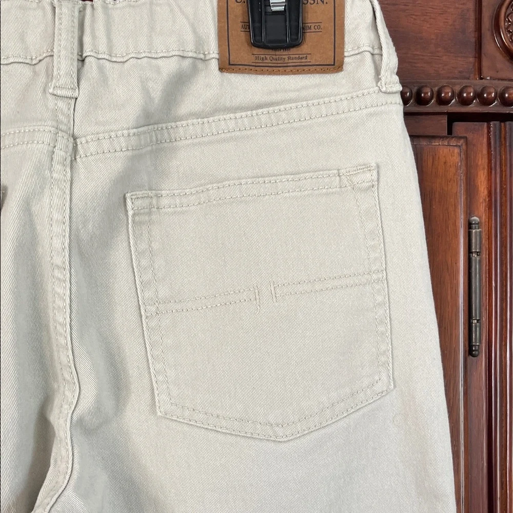 U.S. Polo Assn. Boy’s  Denim and Cream Jeans